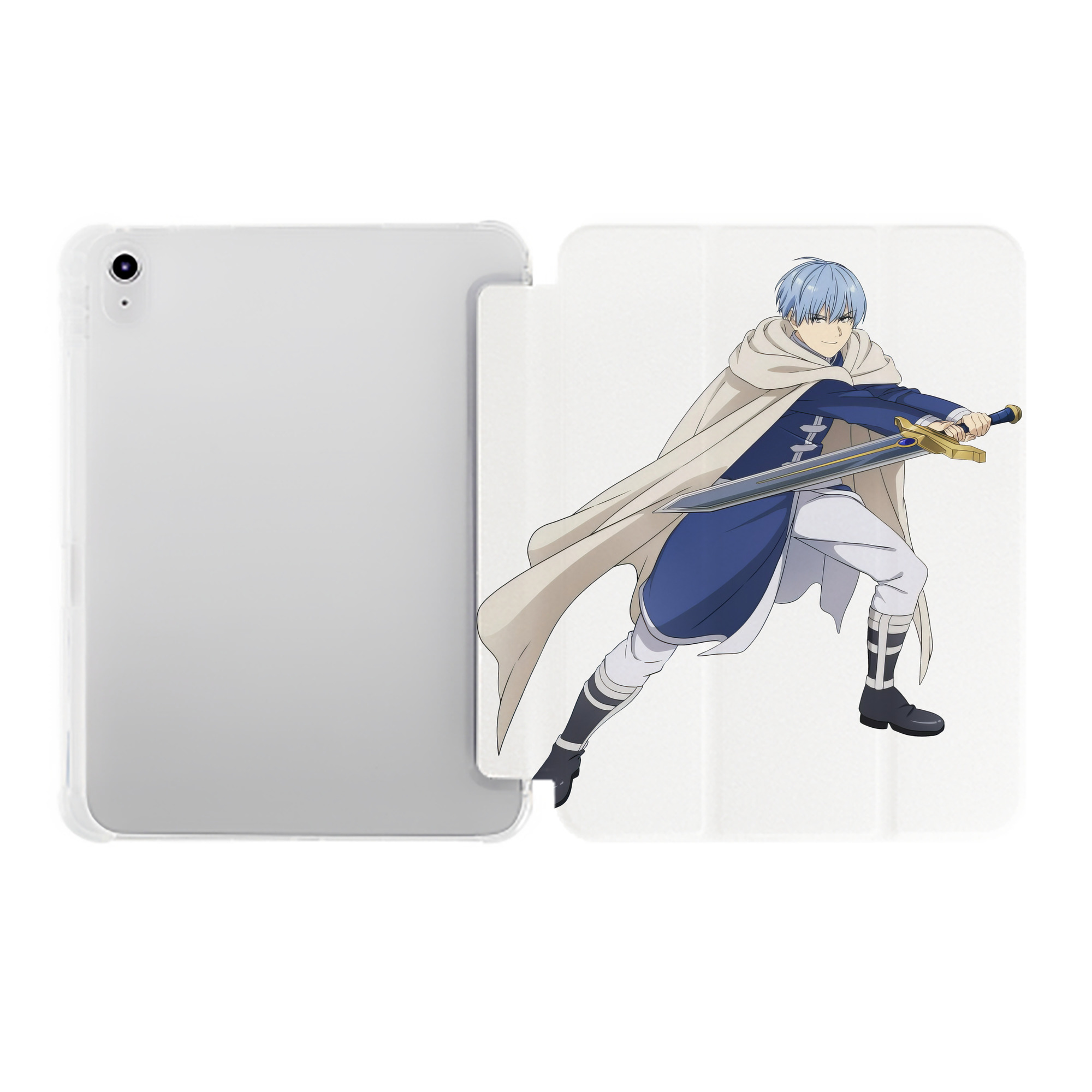（画像用） 葬送のフリーレン Frieren IPad ケース ペン収納付き 三つ折りスタンド PUレザー×シリコン 対応機種9.5/10.5/10.9インチ